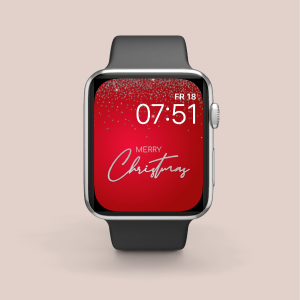 Merry Christmas Red Apple Watch Face
