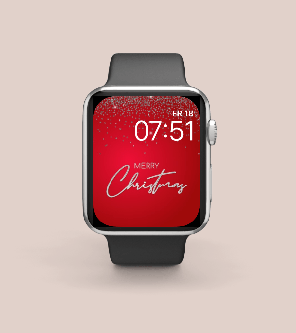 Merry Christmas Red Apple Watch Face