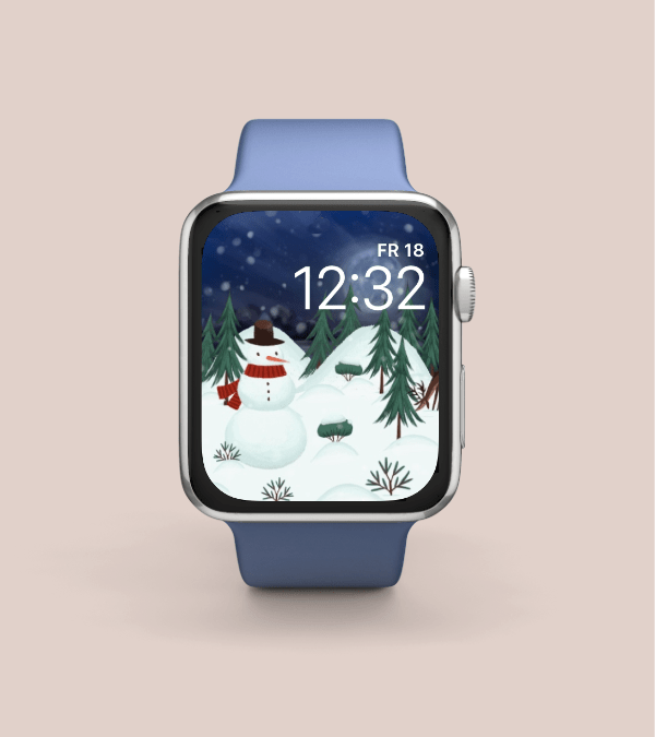Snowman Apple Watch Face