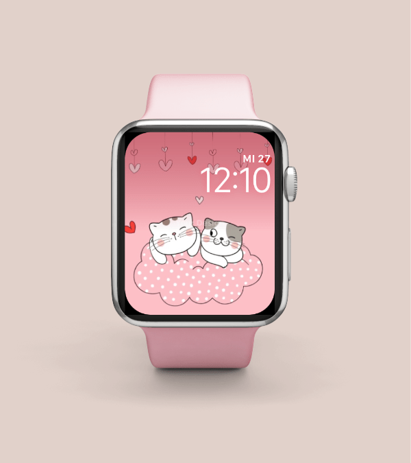Valentine's Day Cats 1 Apple Watch Face