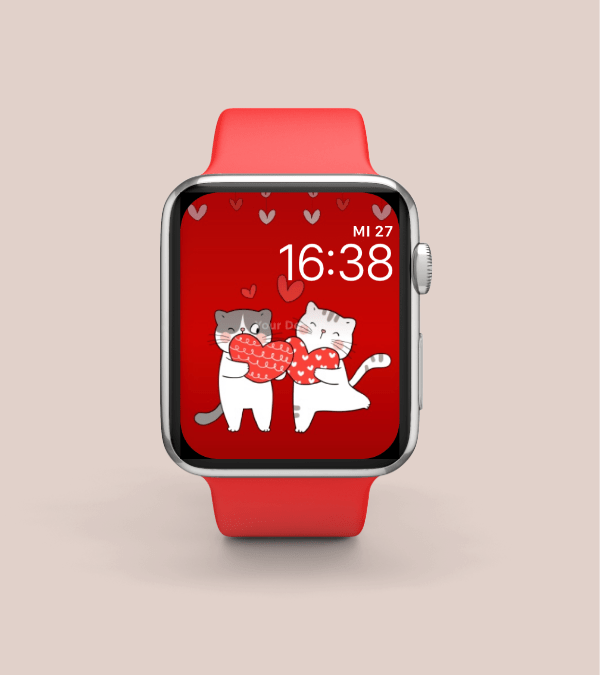 Valentine's Day Cats 2 Apple Watch Face