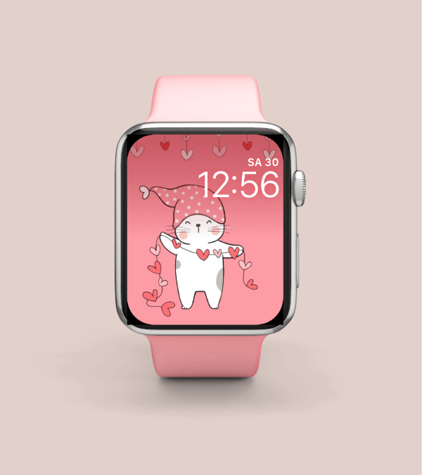 Valentine's Day Cats 3 Apple Watch Face