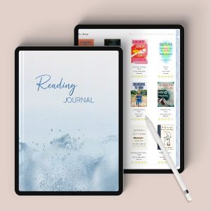 Blue Digital Reading Journal