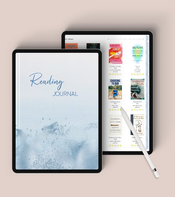 Blue Digital Reading Journal