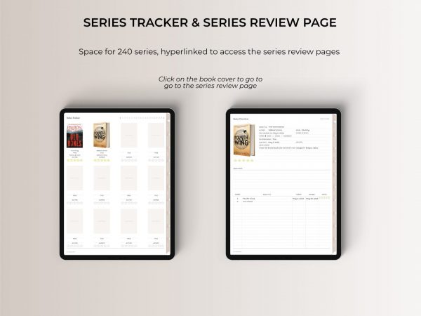 Digital Reading Journal - SERIES TRACKER & SERIES REVIEW