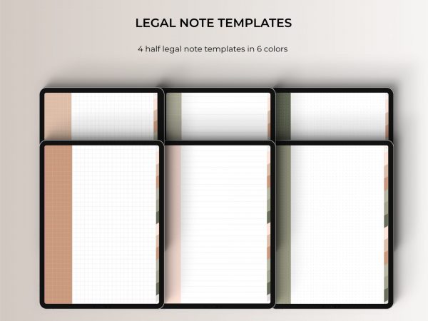 Digital Notebook - Legal Note Templates