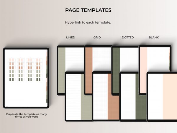 Digital Notebook - Page Templates
